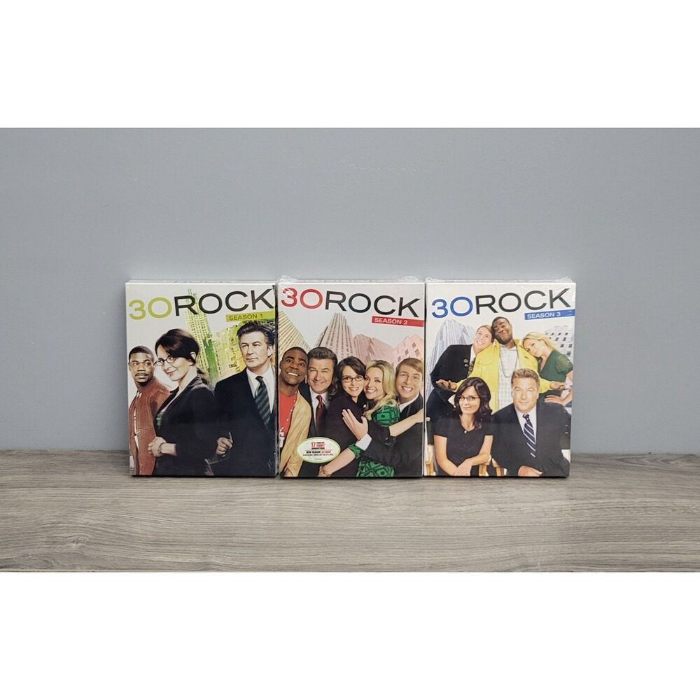 Universal 30 Rock NBC TV Series Set of 3 DVD Collector Sets Seasons 1-3 Sealed